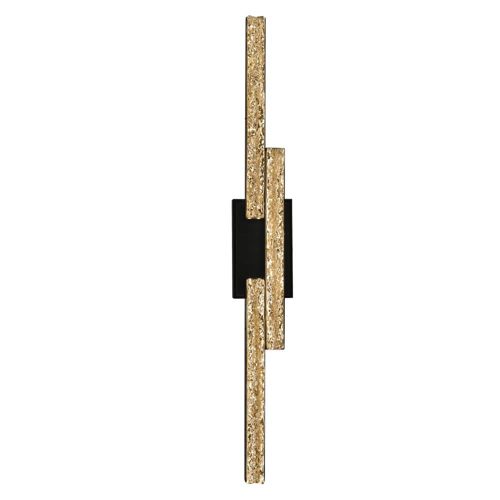 Stagger Integrated LED Black Vanity Light