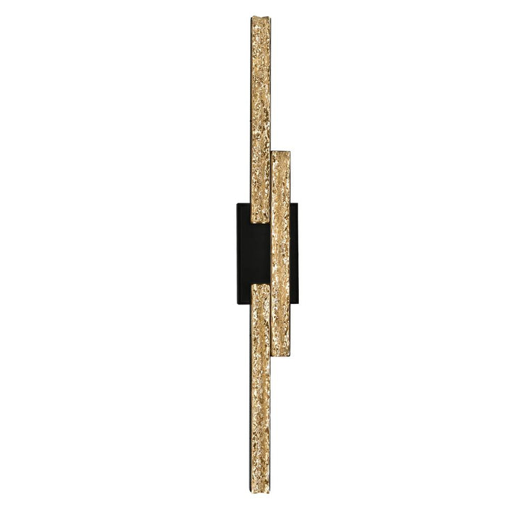Stagger Integrated LED Black Vanity Light