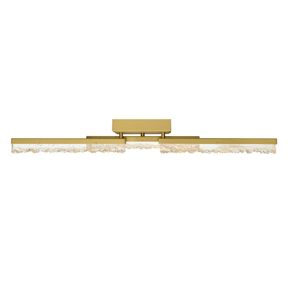 Stagger Integrated LED Brass Vanity Light