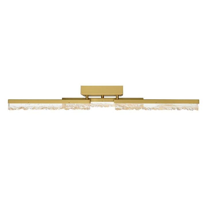 Stagger Integrated LED Brass Vanity Light
