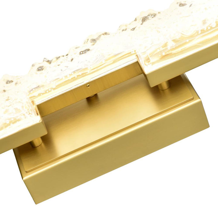 Stagger Integrated LED Brass Vanity Light