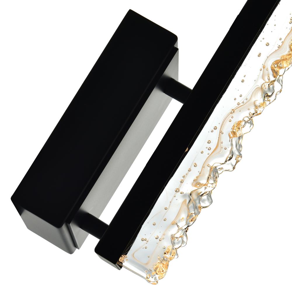 Stagger Integrated LED Black Wall Light