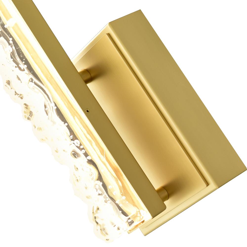 Stagger Integrated LED Brass Wall Light