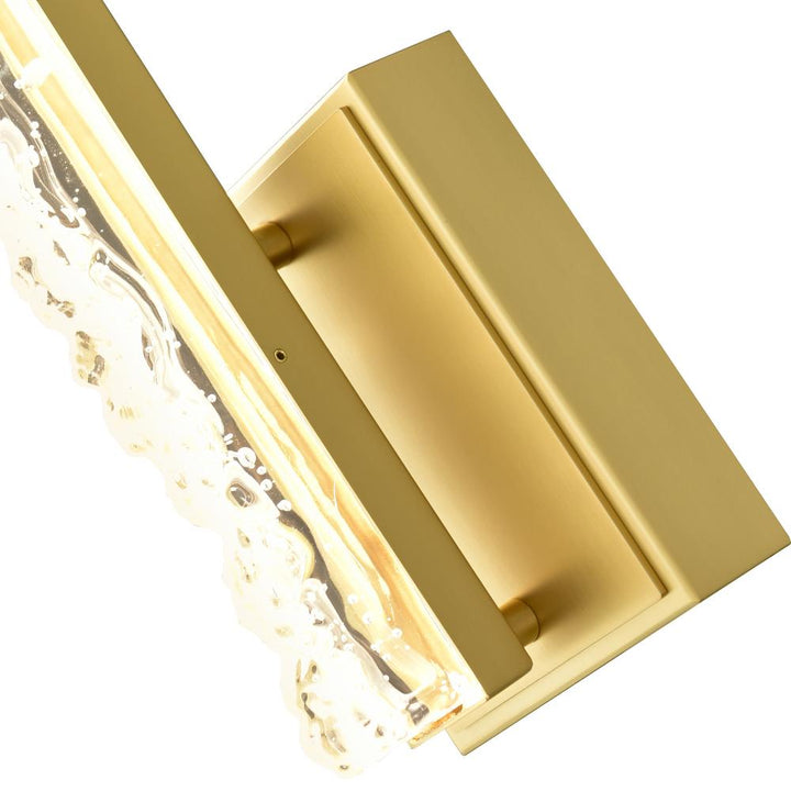 Stagger Integrated LED Brass Wall Light