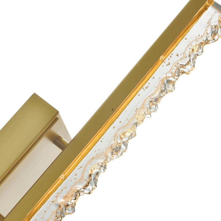 Stagger Integrated LED Brass Wall Light