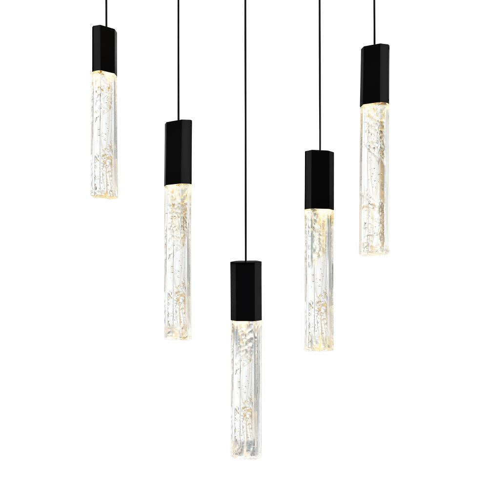 Greta Integrated LED Black Mini Pendant