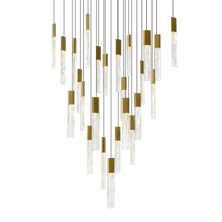 Greta Integrated LED Brass Chandelier