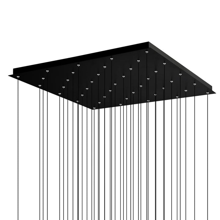 Greta Integrated LED Black Chandelier