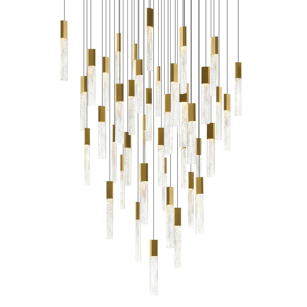 Greta Integrated LED Brass Chandelier