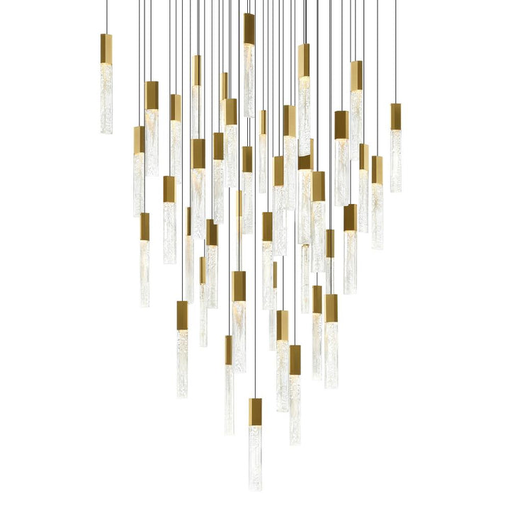 Greta Integrated LED Brass Chandelier