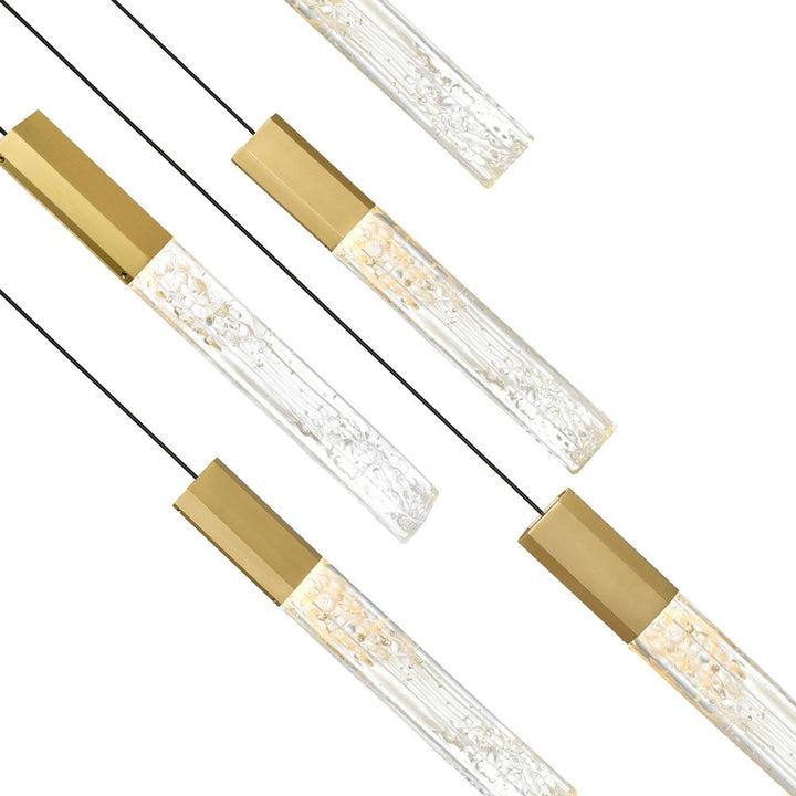 Greta Integrated LED Brass Chandelier