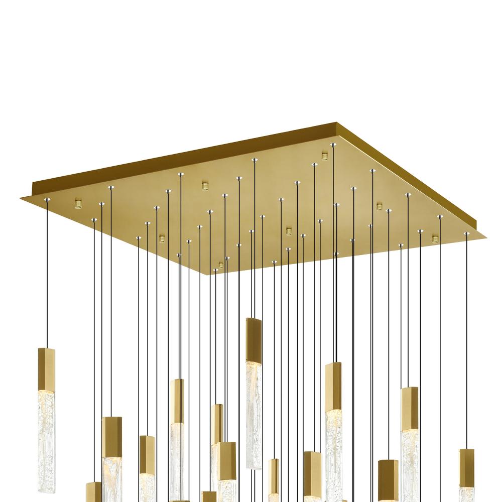 Greta Integrated LED Brass Chandelier