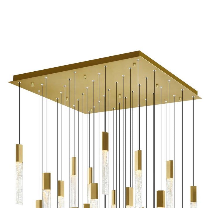 Greta Integrated LED Brass Chandelier