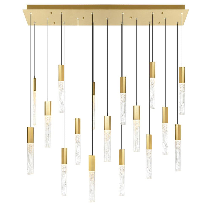 Greta Integrated LED Brass Chandelier