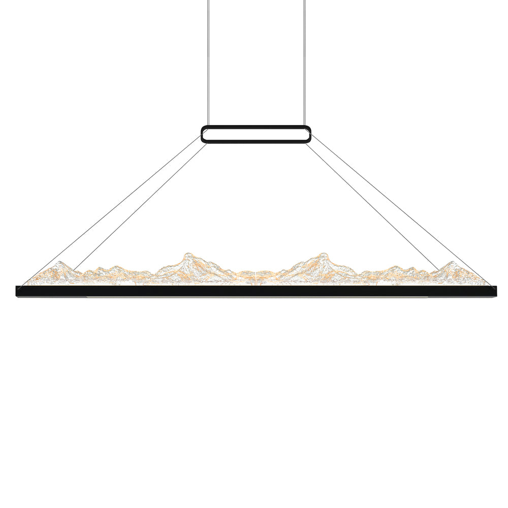 Himalayas Integrated LED Black Island/Pool Table Light
