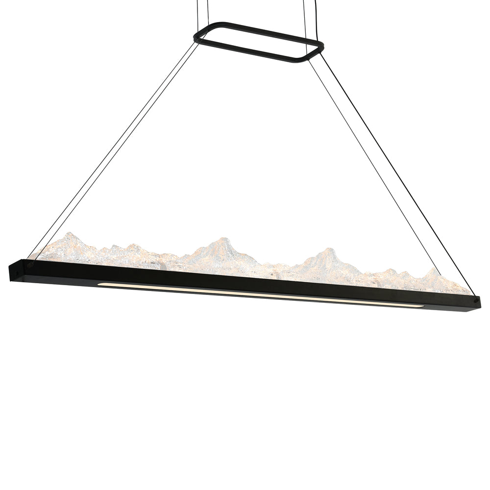 Himalayas Integrated LED Black Island/Pool Table Light