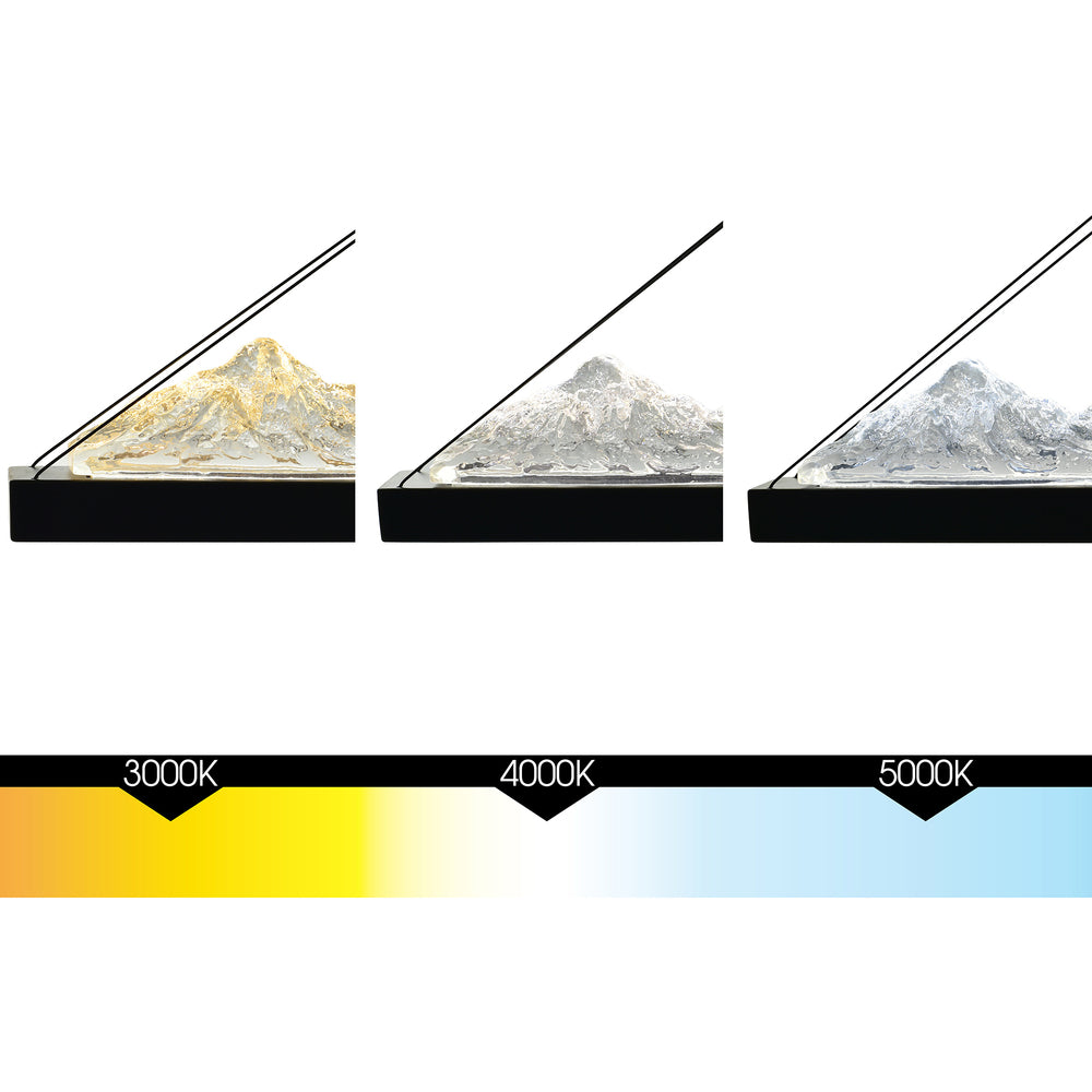 Himalayas Integrated LED Black Island/Pool Table Light