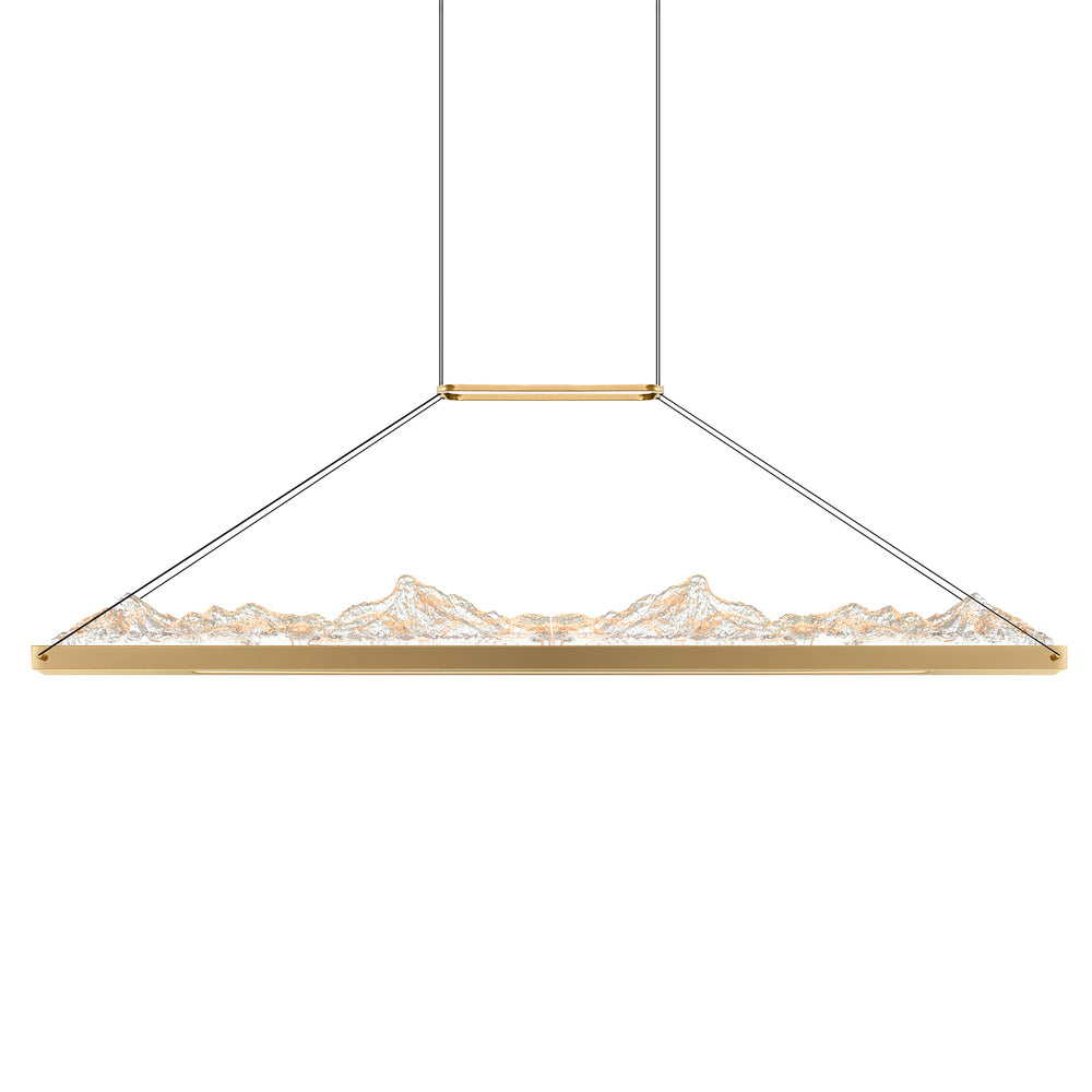Himalayas Integrated LED Brass Island/Pool Table Light