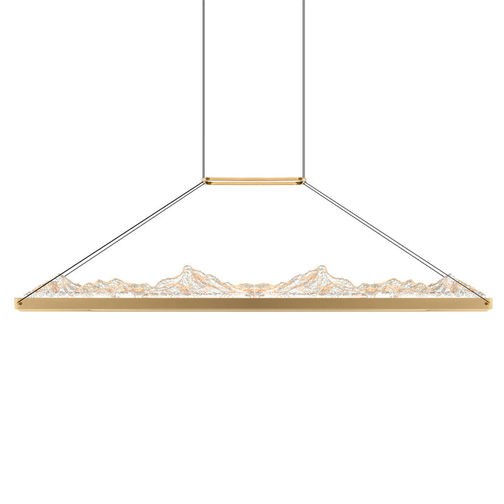 Himalayas Integrated LED Brass Island/Pool Table Light