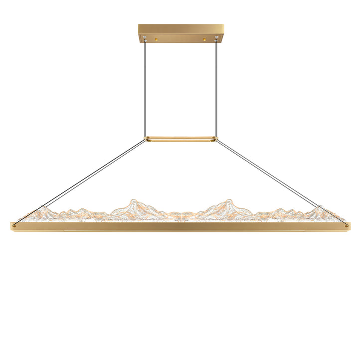 Himalayas Integrated LED Brass Island/Pool Table Light