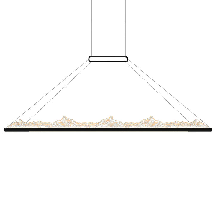 Himalayas Integrated LED Black Island/Pool Table Light