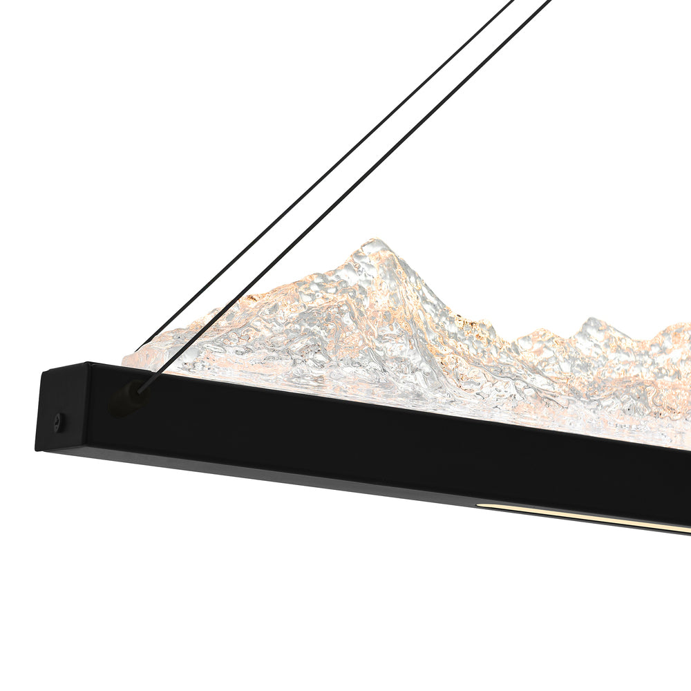 Himalayas Integrated LED Black Island/Pool Table Light