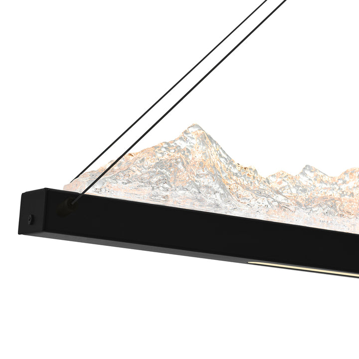 Himalayas Integrated LED Black Island/Pool Table Light