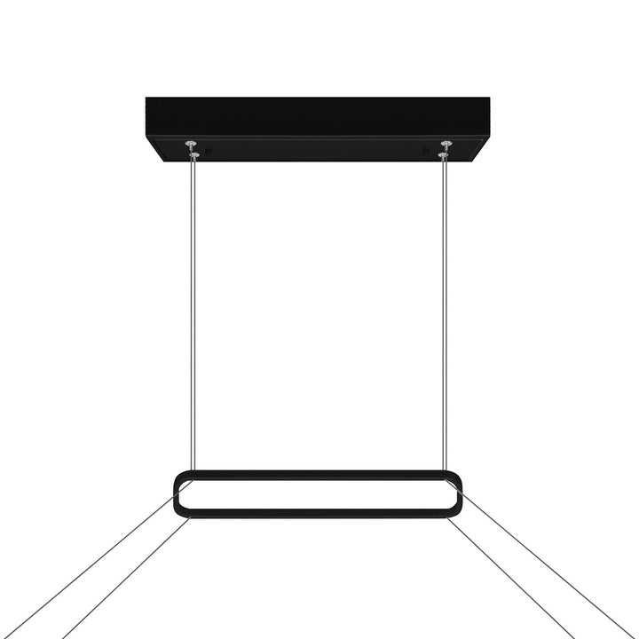 Himalayas Integrated LED Black Island/Pool Table Light