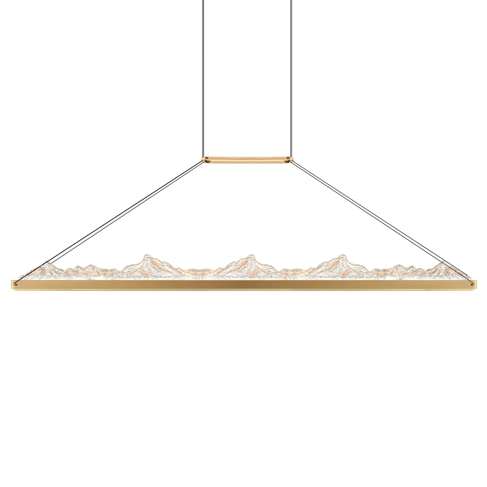 Himalayas Integrated LED Brass Island/Pool Table Light