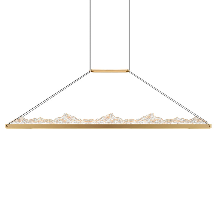 Himalayas Integrated LED Brass Island/Pool Table Light