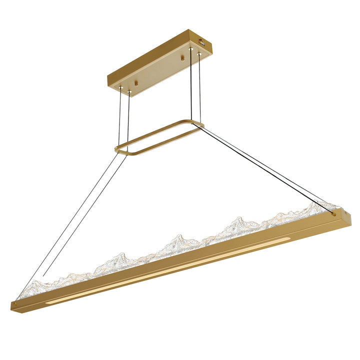 Himalayas Integrated LED Brass Island/Pool Table Light