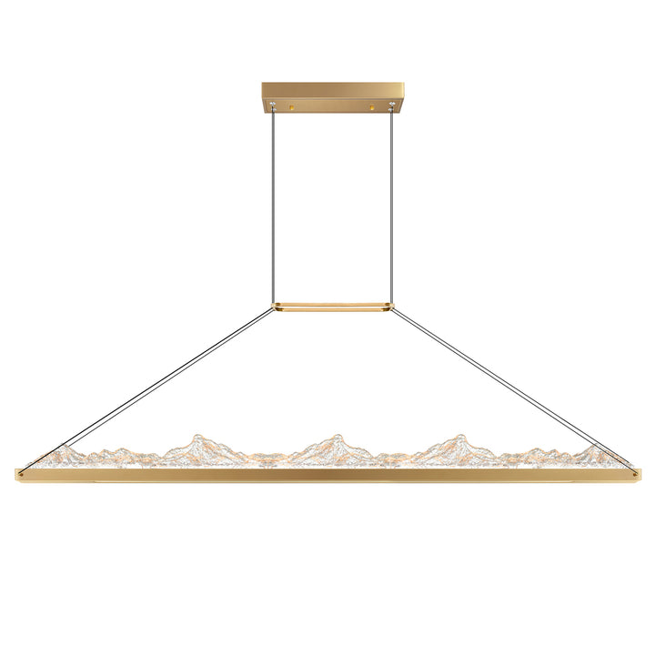 Himalayas Integrated LED Brass Island/Pool Table Light