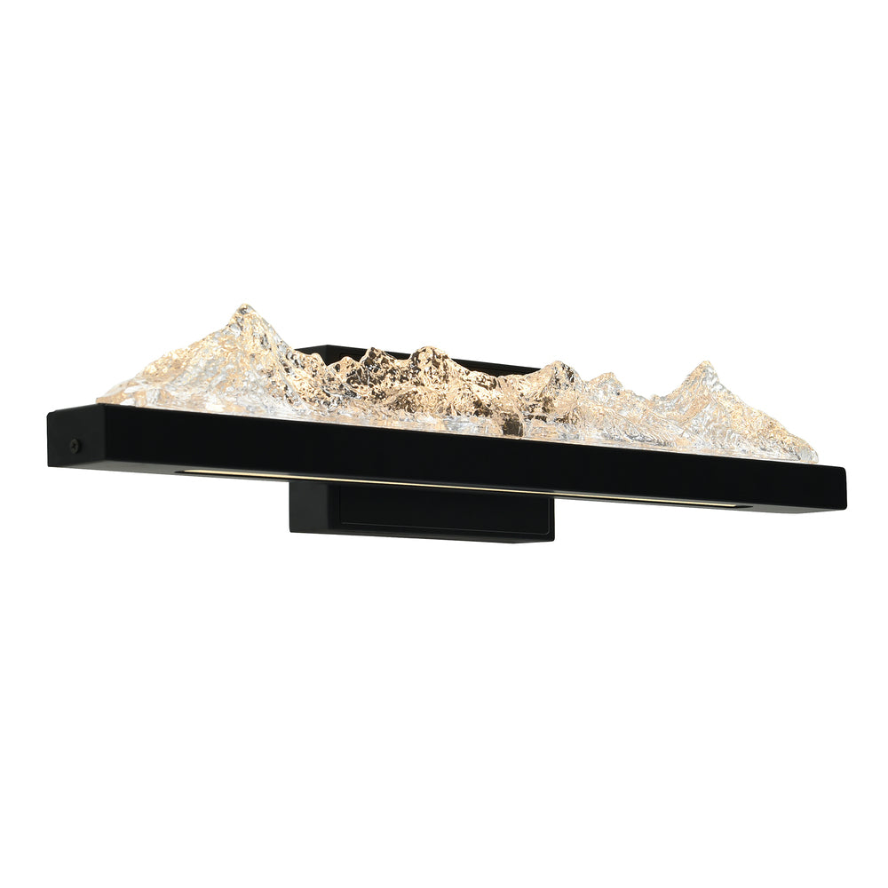 Himalayas Integrated LED Black Vanity Light