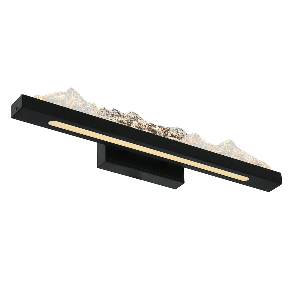 Himalayas Integrated LED Black Vanity Light