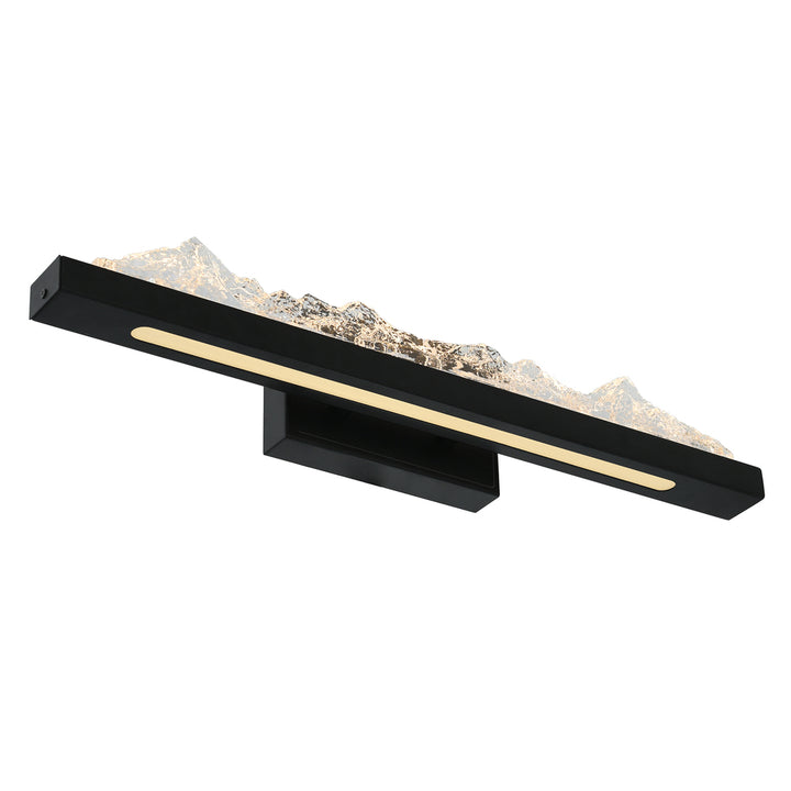 Himalayas Integrated LED Black Vanity Light