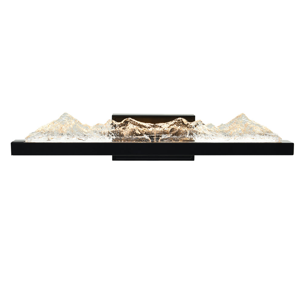 Himalayas Integrated LED Black Vanity Light