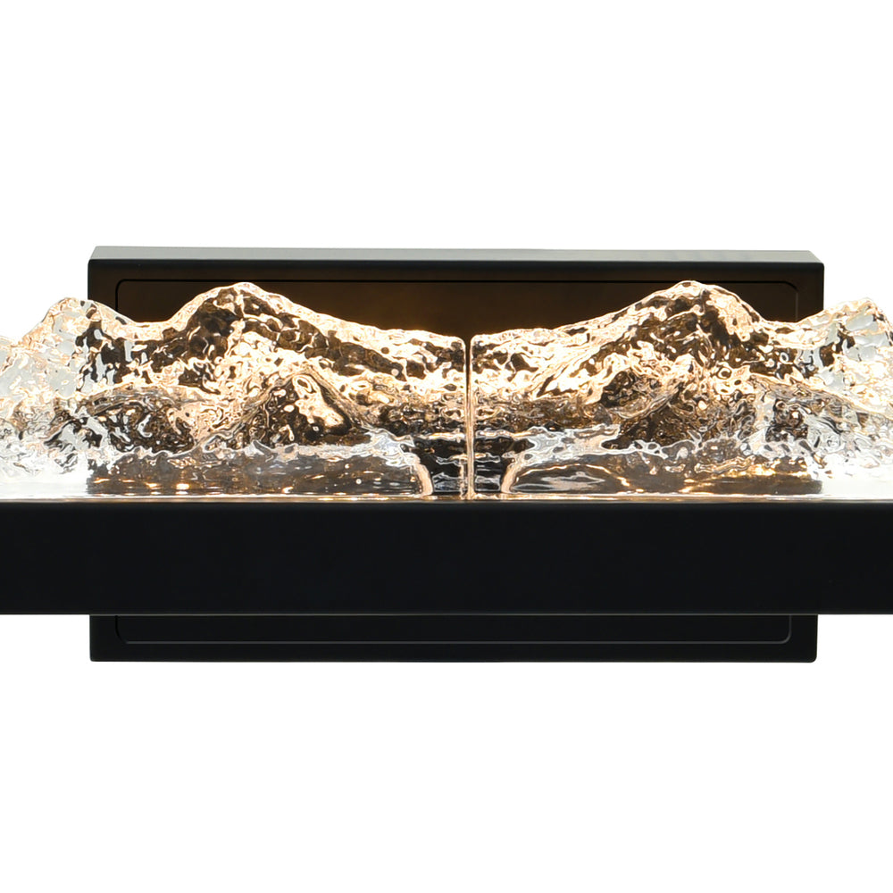 Himalayas Integrated LED Black Vanity Light