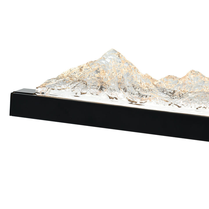 Himalayas Integrated LED Black Vanity Light