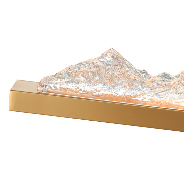 Himalayas Integrated LED Brass Vanity Light
