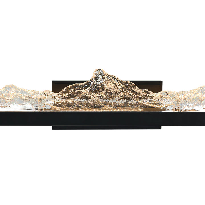 Himalayas Integrated LED Black Vanity Light