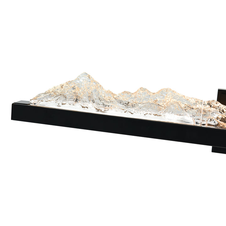 Himalayas Integrated LED Black Vanity Light