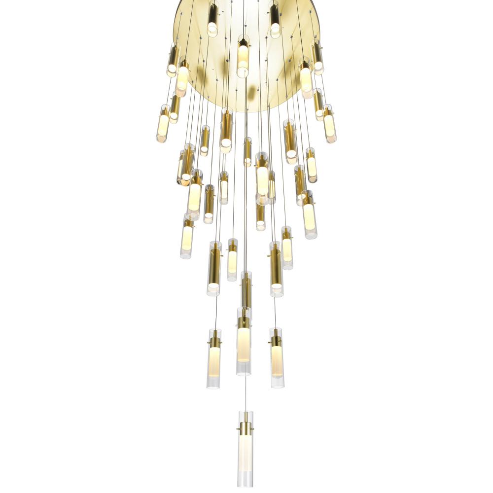 Olinda LED Integrated Satin Gold Chandelier