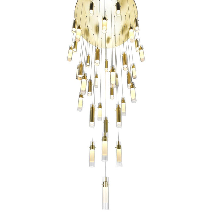Olinda LED Integrated Satin Gold Chandelier
