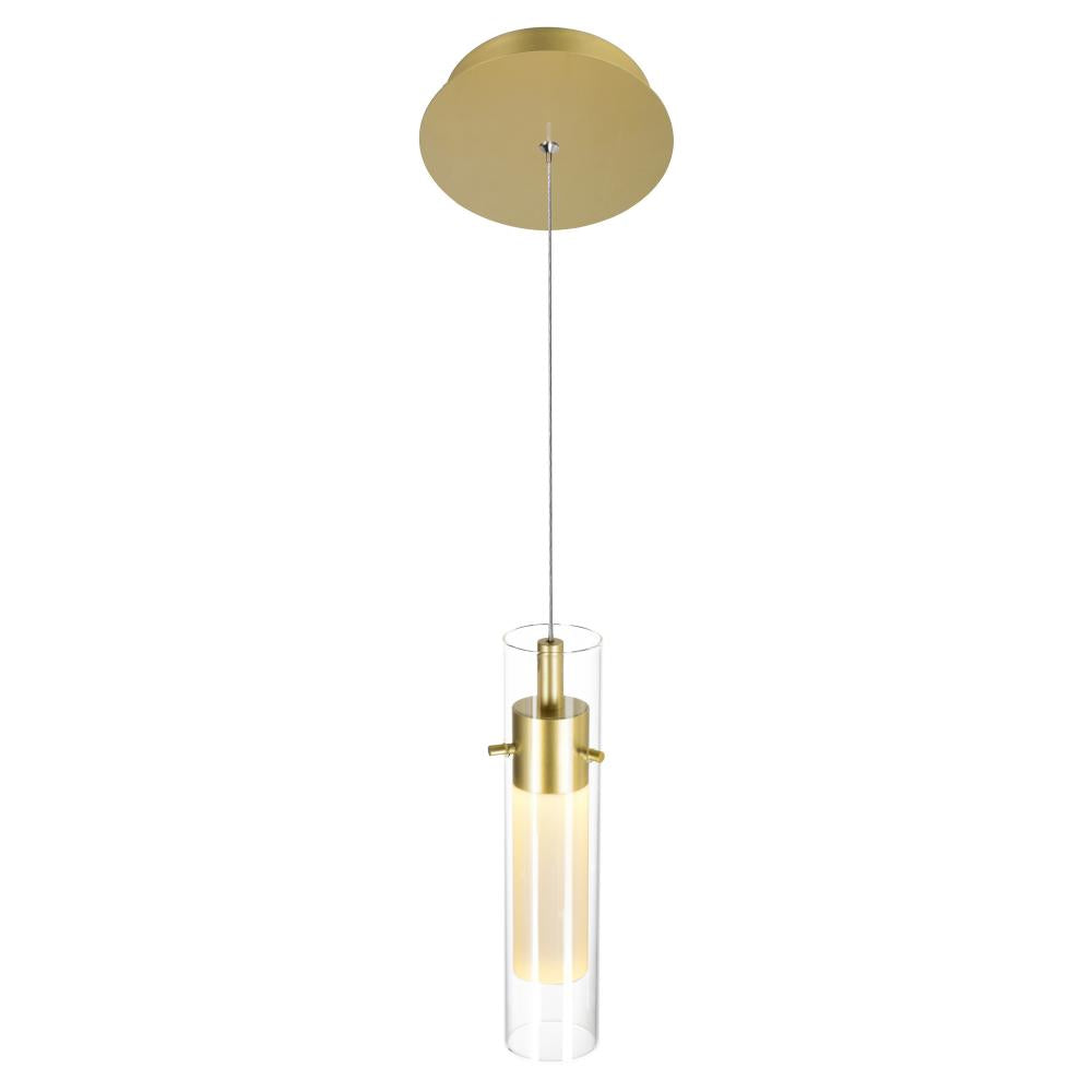 Olinda LED Integrated Satin Gold Mini Pendant
