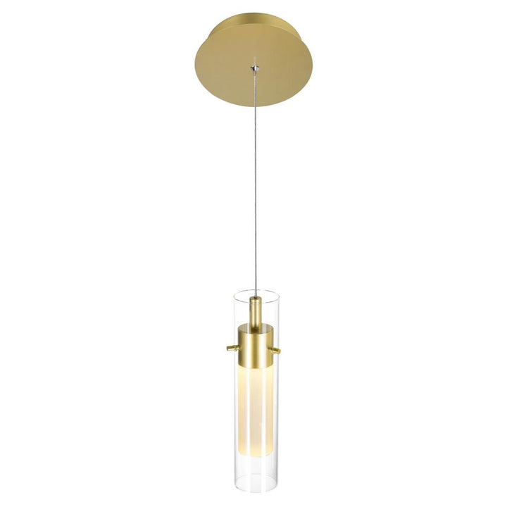 Olinda LED Integrated Satin Gold Mini Pendant