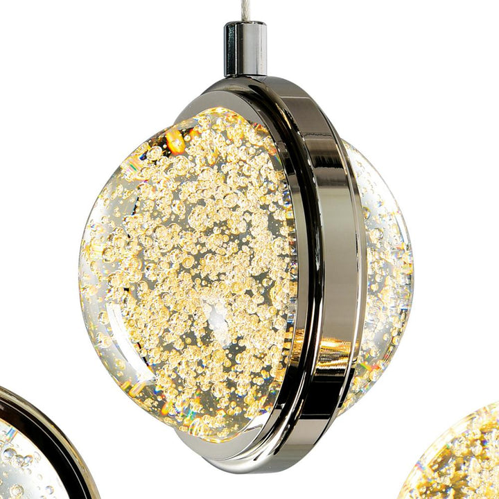Salvador 4 in LED Integrated Polished Nickel Pendant