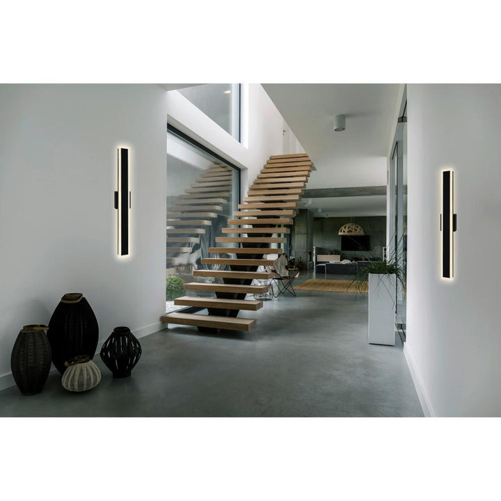 Malibu LED Integrated Black Outdoor Wall Light