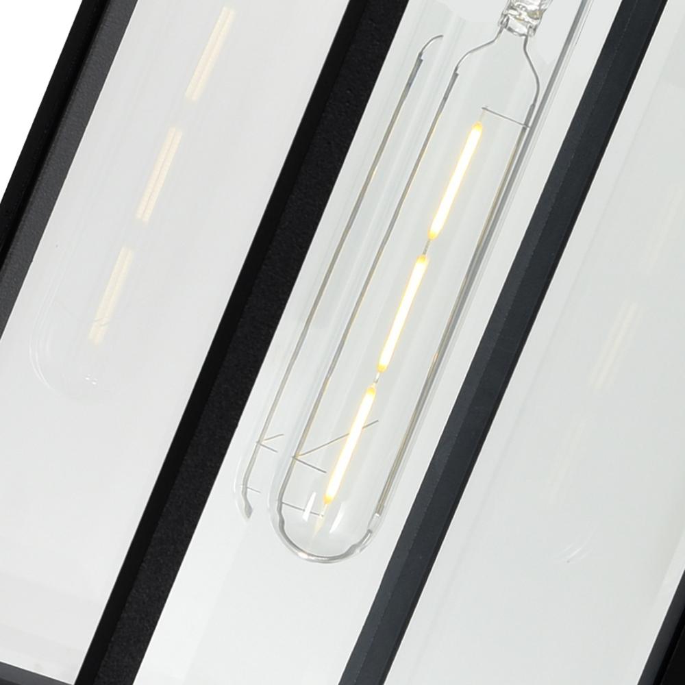 Windsor 1 Light Black Outdoor Ceiling Light