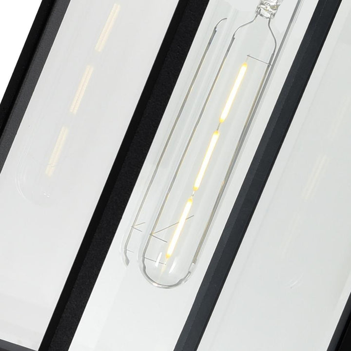 Windsor 1 Light Black Outdoor Ceiling Light