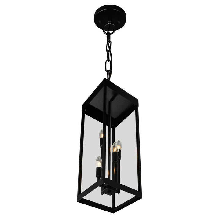 Windsor 4 Light Black Outdoor Ceiling Light
